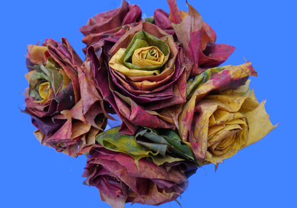 Gebastelte Laubrosen