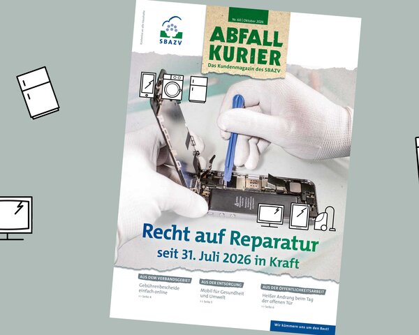 Abbildung des SBAZV-Abfallkuriers 2/26