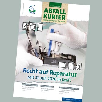 Abbildung des SBAZV-Abfallkuriers 2/26
