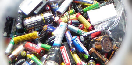 Ansammlung von verschiedenen Batterien