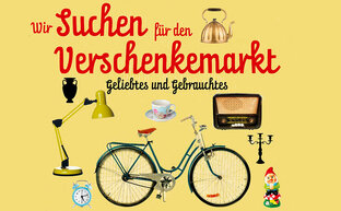 Grafik zum Aufruf für den Verschenkemarkt